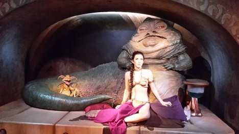 Jabba und Prinzessin Leia